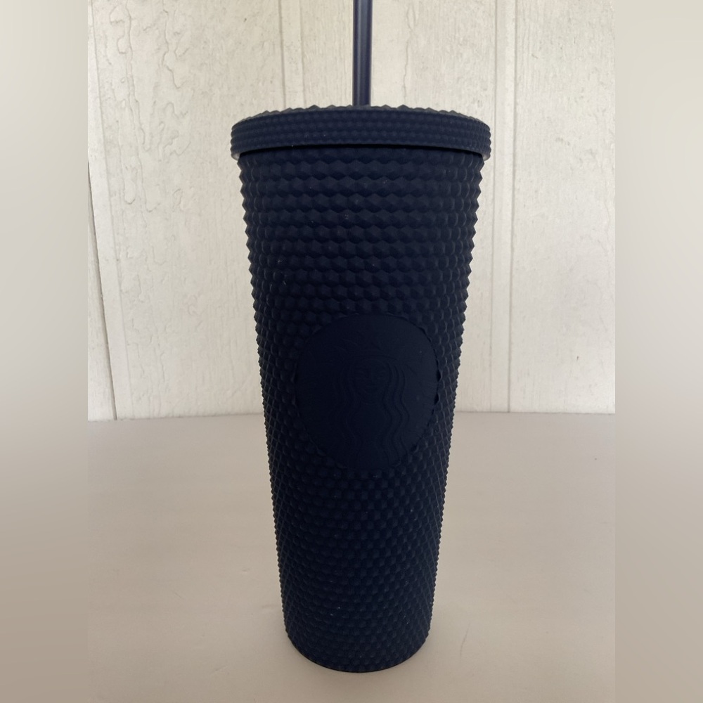 Starbucks Blue Matte Ribbed Cold Cup 24 ounce NWT